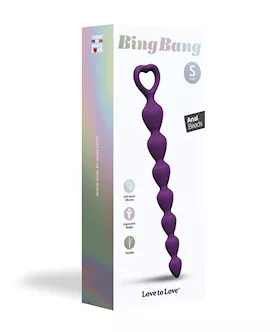 Love to Love Bing Bang Anal Beads  Violet Small