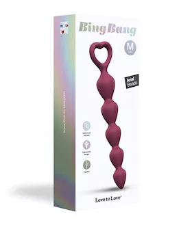 Love to Love Bing Bang Anal Beads  Prune Medium