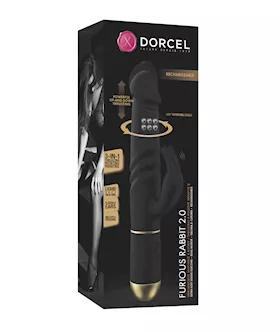 Dorcel Thrusting amp Spinning Furious Rabbit 20  Black