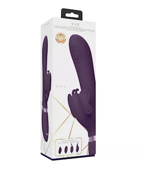 Shots Vive Etsu  Pulse GSpot Rabbit wInterchangeable Clitoral Attachments  Purple