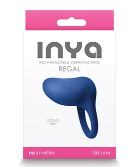 INYA Regal Rechargeable Vibrating Ring  Blue