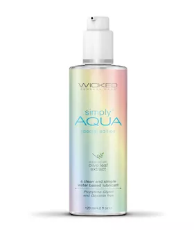 Wicked Sensual Care Simply Aqua Special Edition Water Based Lubricant  4 oz