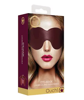 Shots Ouch Halo Eyemask  Burgundy