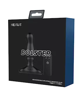 Nexus Bolster Butt Plug  wInflatable Tip  Black