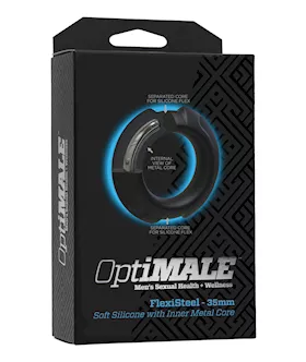 OptiMale FlexiSteel Cock Ring  35mm Black