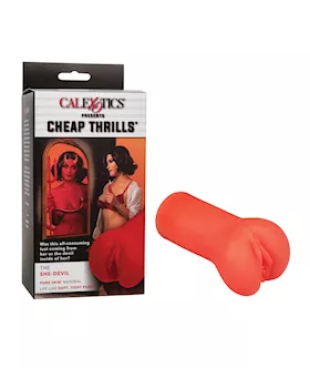 Cheap Thrills The SheDevil Pussy Masturbator  Red
