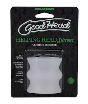 Goodhead Helping Head Silicone Stroker - Frost