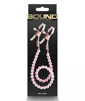 Bound DC1 Nipple Clamps  Pink