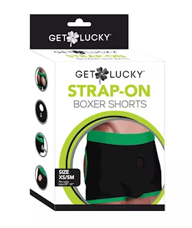 Get Lucky Strap On Boxers  XSS BlackGreen