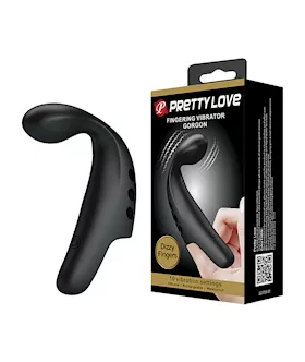 Pretty Love Gorgon Finger Vibrator  Black