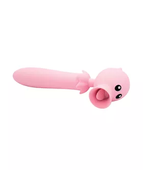 Natalie039s Toy Box Lick n039 Stick Clit Flicker amp GSpot Vibe  Pink
