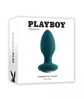 Playboy Pleasure Spinning Tail Teaser Butt Plug  Salute