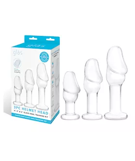 Glas Helmet Head Anal Training Kit - Set Of 3