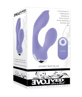 Evolved Every Way Play Remote Controlled Rabbit Vibrator - Lilac