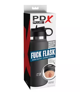 Pdx Plus Fuck Flask Secret Delight Stroker - Light/grey