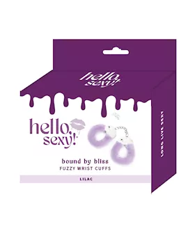 Hello Sexy Bound By Bliss Fuzzy Wrist Cuffs  Lilac