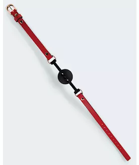 Lust PU Leather Ball Gag  RedBlack