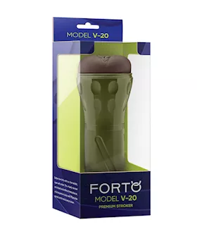 Forto Model V-20 Hard-side Vagina Masturbator - Dark