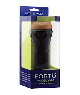 Forto Model V-20 Hard-side Vagina Masturbator - Tan