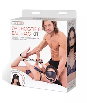 Lux Fetish 7 pc Hogtie amp Ball Gag Kit
