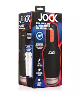 Curve Toys Jock 15x Sucking amp Vibrating Masturbator