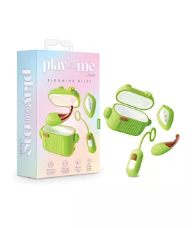 Blush Play With Me Blooming Bliss Remote Controlled Vibrating Kit - Green