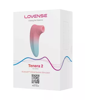 Lovense Tenera 2 Bluetooth Clitoral Suction Stimulator  PinkBlue