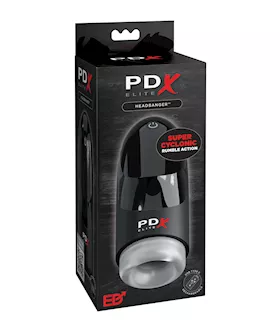 Pdx Elite Hydrogasm Vibrating Stroker - Frosted/black