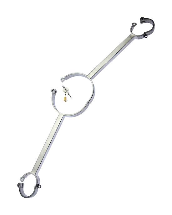 Kink Range Male Spreader Bar With Neck Cuff 