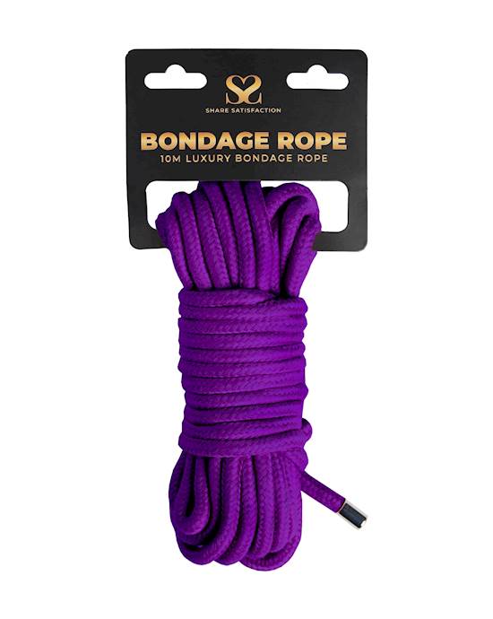 Share Satisfaction Luxury Bondage Rope - 10m