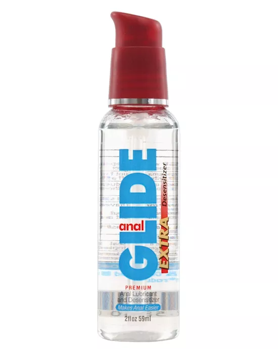 Anal Glide Extra Anal Lubricant & Desensitizer - 2 Oz Pump Bottle
