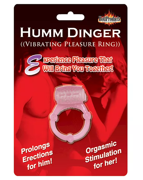Humm Dinger Vibrating Cockring - Magenta