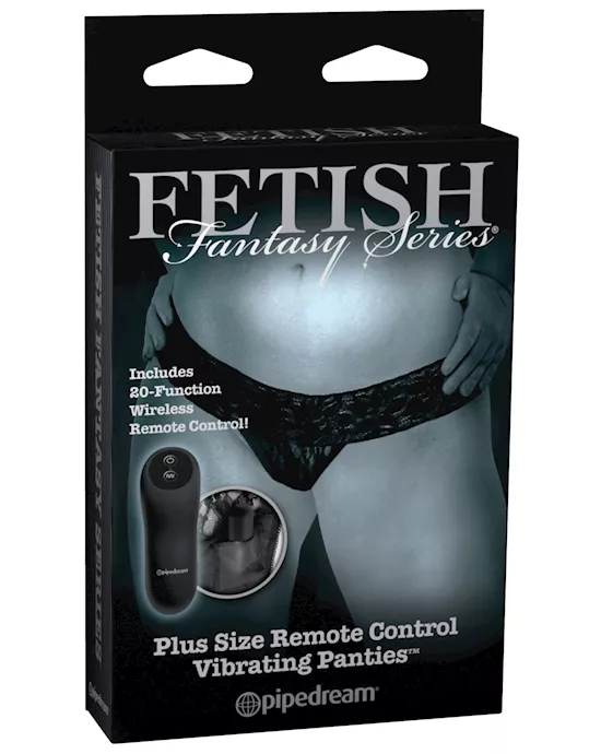 Fetish Fantasy Limited Edition Remote Control Vibrating Panties - Plus Size