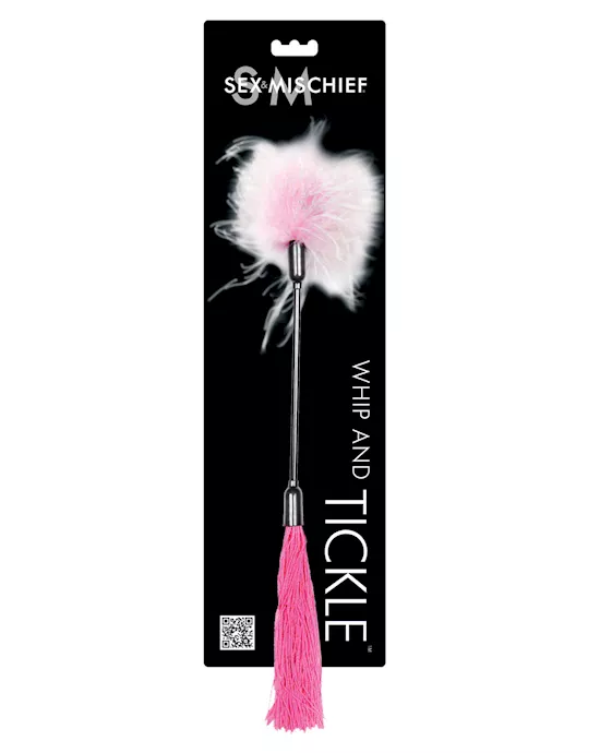 Sex & Mischief Whip & Tickle - Pink/white