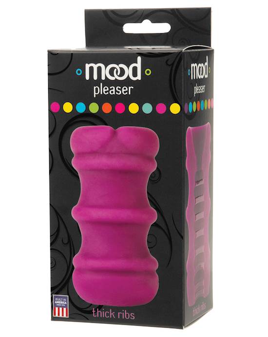 Mood Ultraskyn Thick Ribbed Stroker  Purple