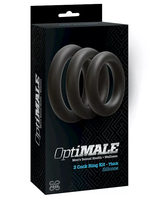 OptiMale C Ring Kit Thick - Black