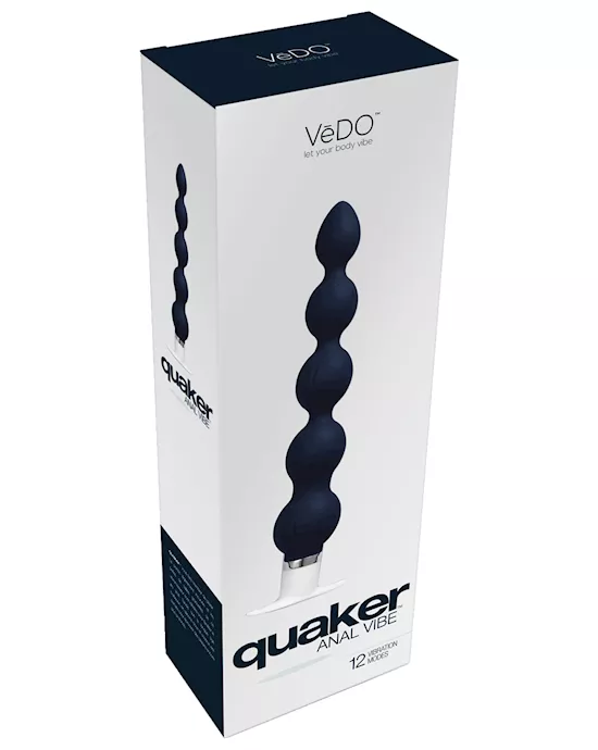 Vedo Quaker Anal Vibe - Just Black