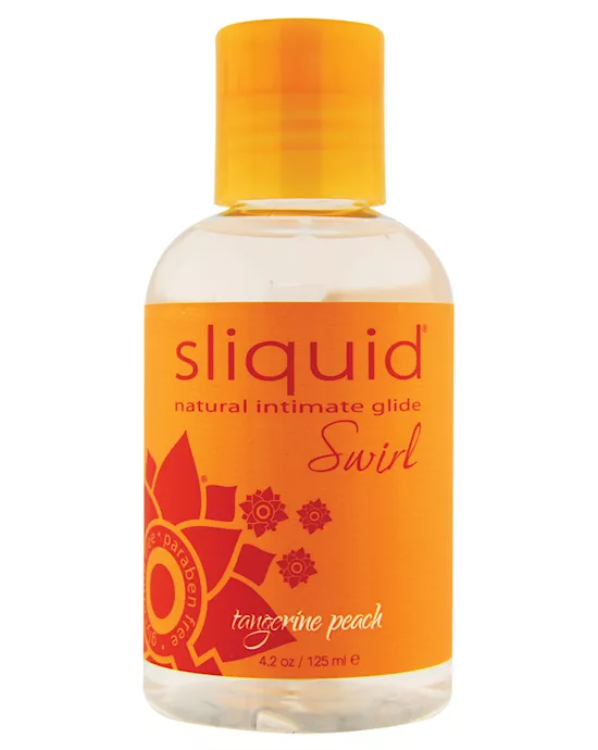 Sliquid Naturals Swirl Lubricant - 4.2 oz Tangerine Peach