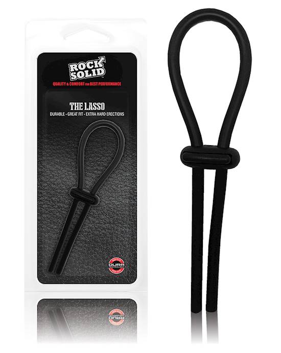 Rock Solid Lasso Cockring  Black