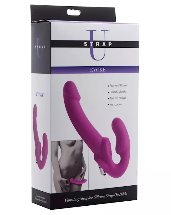 Strap U Vibrating Strapless Silicone Strap on Dildo