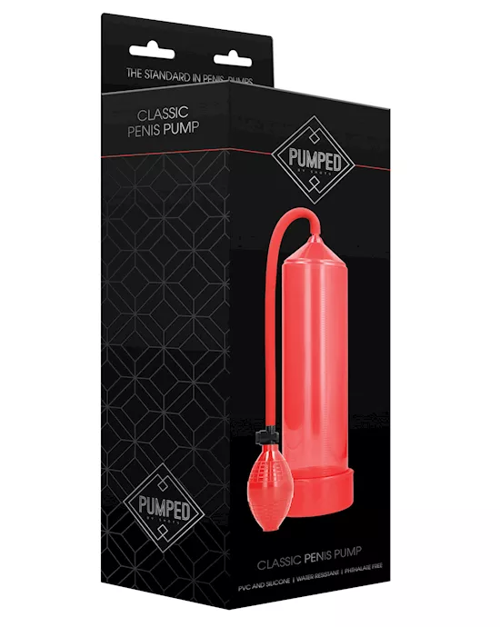 Shots Pumped Classic Penis Pump - Red