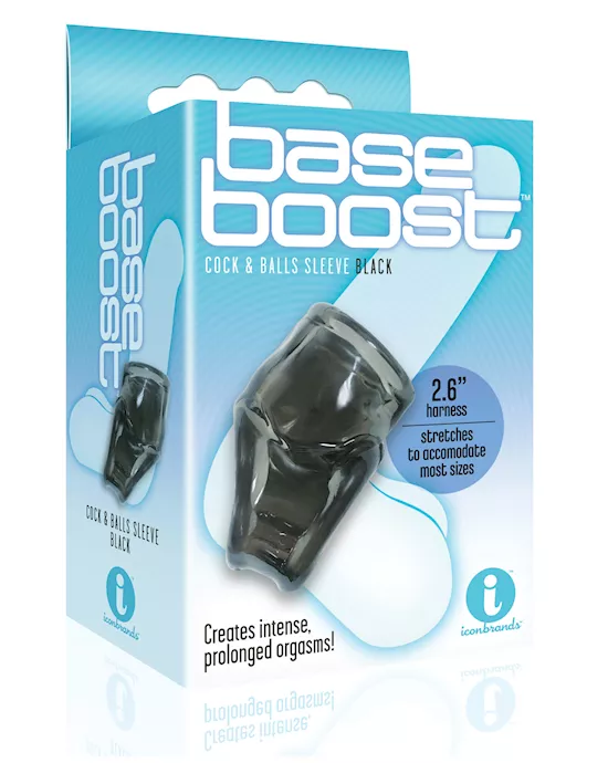 The 9's Base Boost Cock & Balls Sleeve - Black