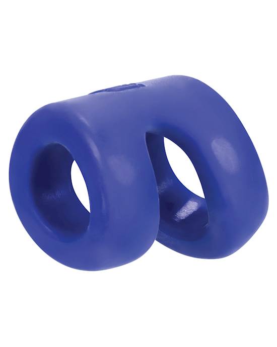 Hunky Junk Connect Cock Ring wBalltugger  Cobalt