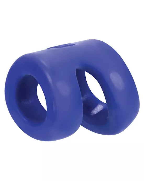 Hunky Junk Connect Cock Ring W/balltugger - Cobalt