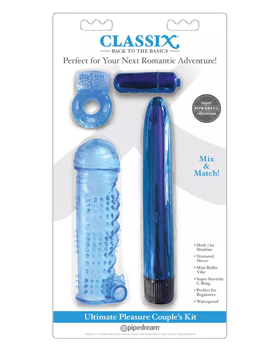 Classix Ultimate Pleasure Couples Kit - Blue