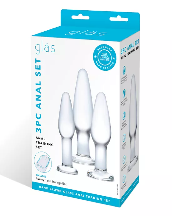 Glas 3 pc Glass Anal Training Kit