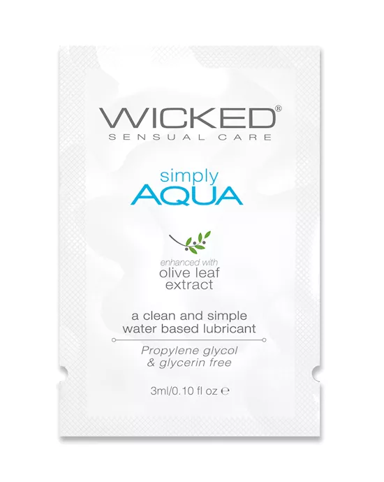 Wicked Sensual Care Simply Aqua Water Based Lubricant  - .1 Oz