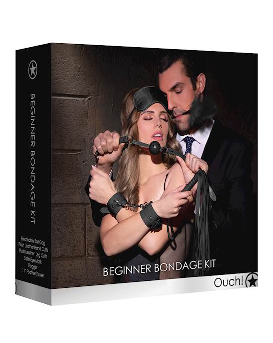 Shots Ouch Beginners Bondage Kit  Black
