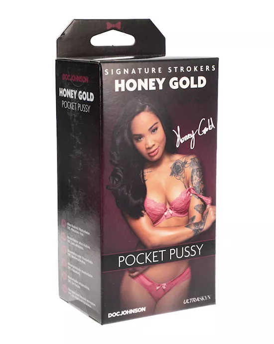 Signature Strokers Ultraskyn Pocket Pussy - Honey Gold