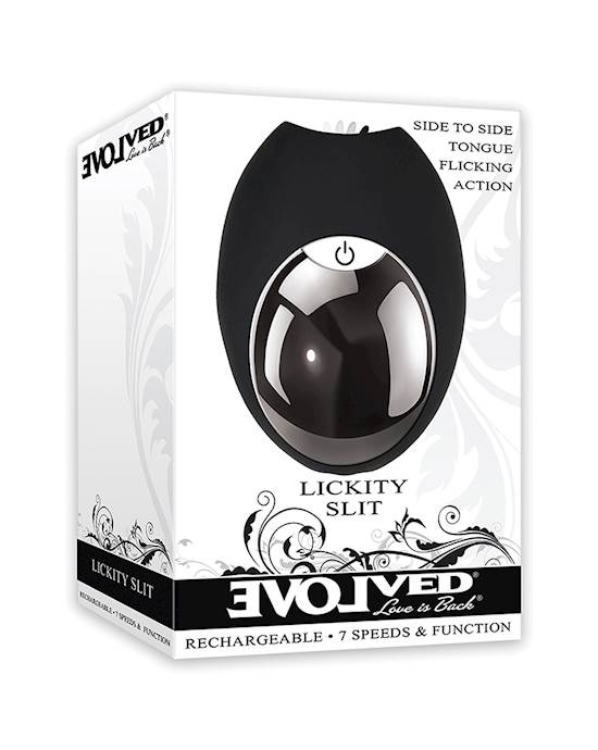 Evolved Lickity Slit Oral Massager  Black